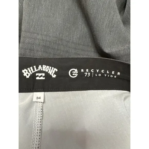 NWT Men’s Billabong Low Tide Board Shorts 34 Mid Length Gray Shorts With Pockets - Picture 4 of 6